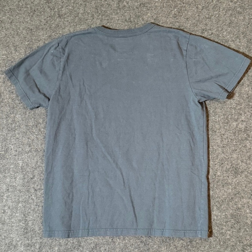 Tacoma Fuji Records Mens Blue Kanji Embroidered Cotton T-Shirt Size M Japan Made - Picture 2 of 8